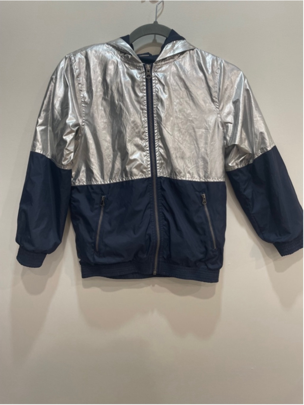 Hatley Sping Windbreaker Rain Coat Jacket Size 8 Zip Up Hood Kids Unisex
